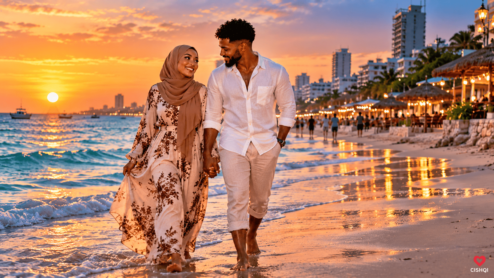 Somali woman smiling warmly